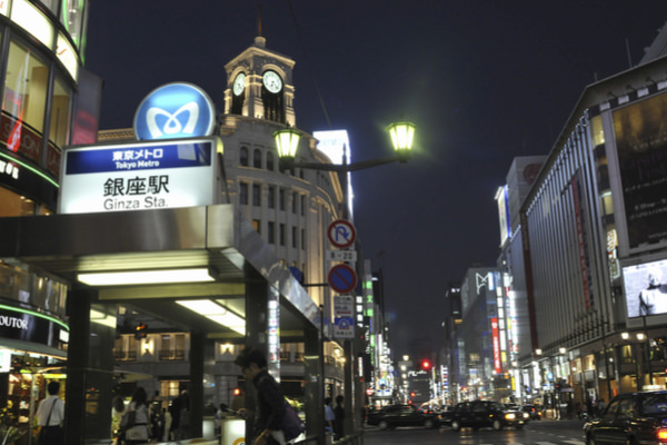 銀座,三越,松屋,和光